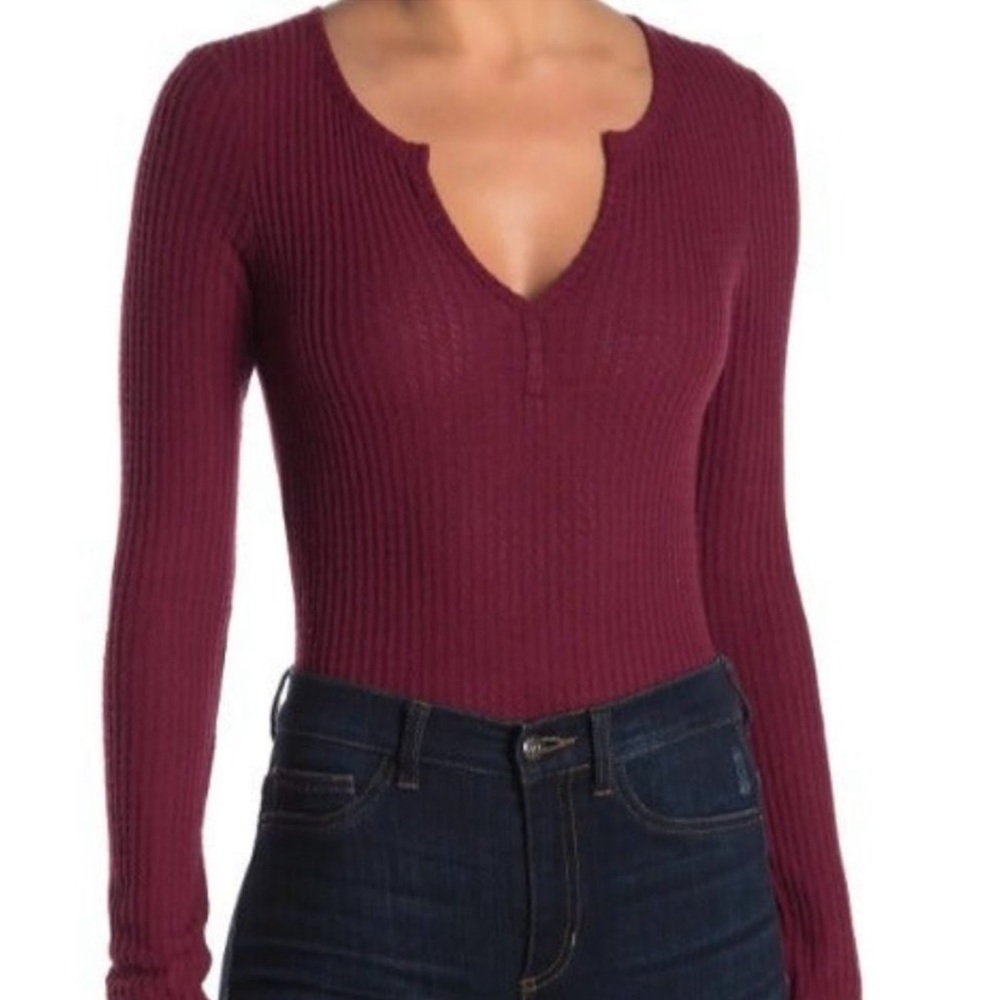 Socialite Waffle Knit Bodysuit